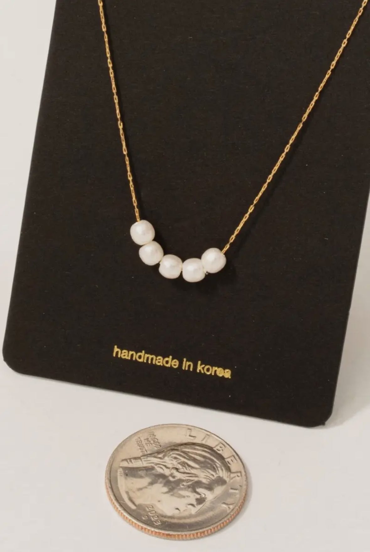 5 Pearl Beaded Necklace