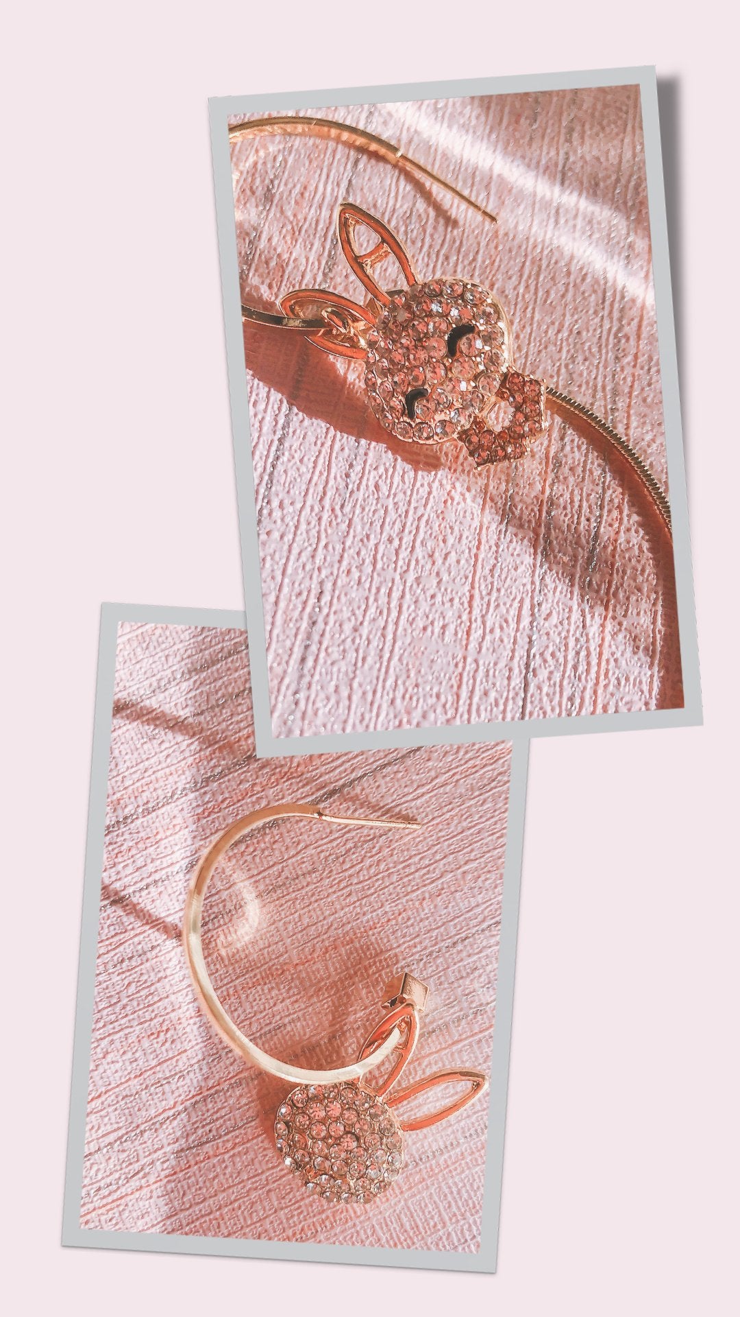 Asymmetrical Bunny Drop Earrings