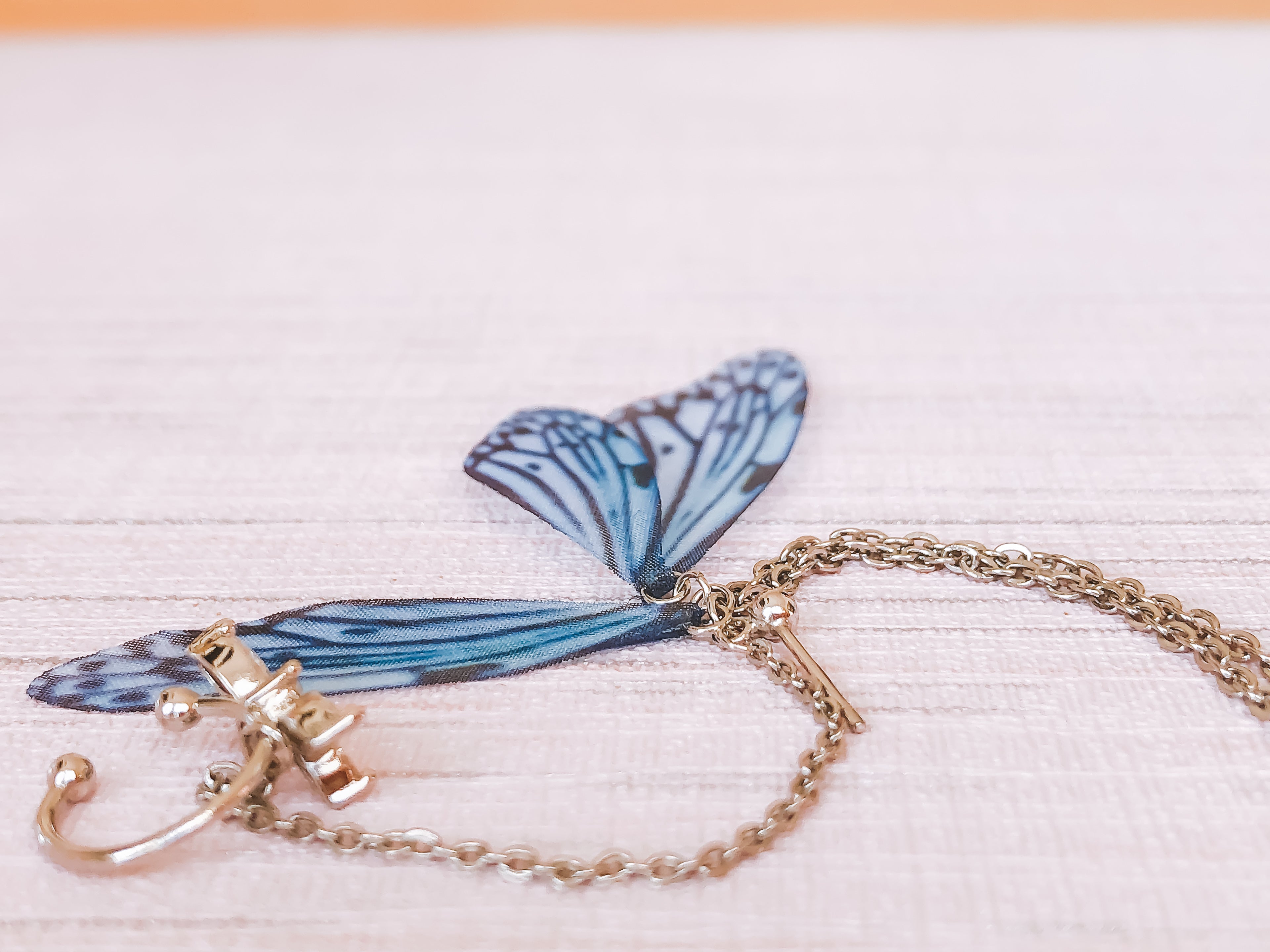 Chiffon-Winged Butterfly Earrings