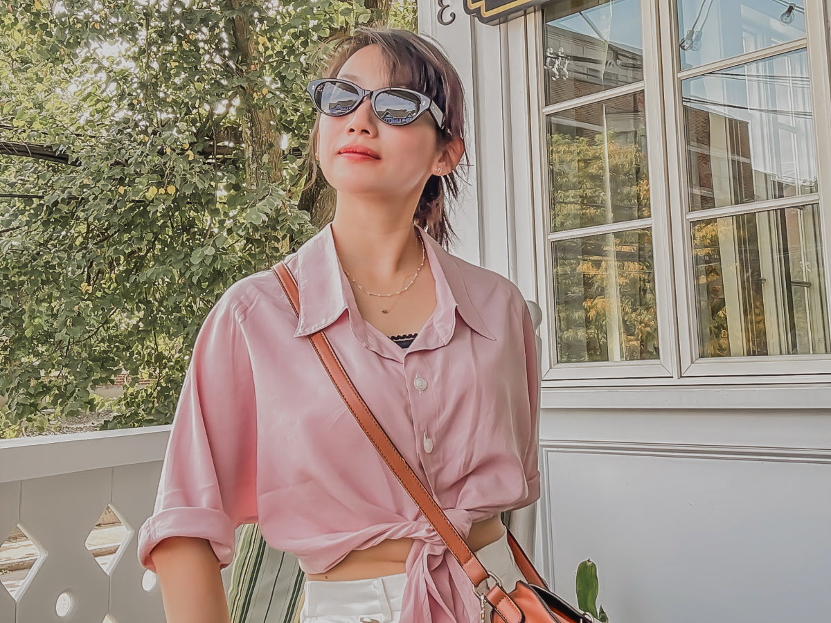 Meet the Marina Tie-Front Shirt — Designed for Petites